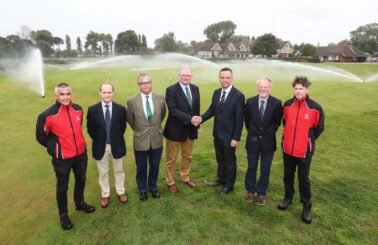The greenkeeping team at Royal St George's with Reesink's Robert Jackson.