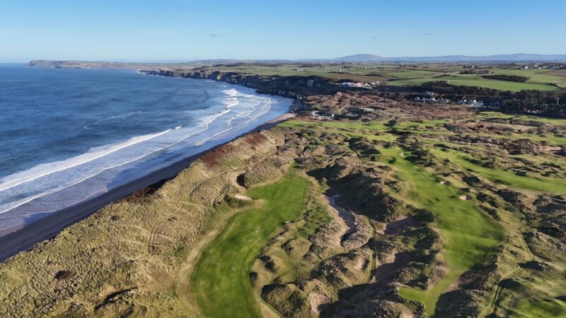 View of Royal Portrush Golf Club's links course